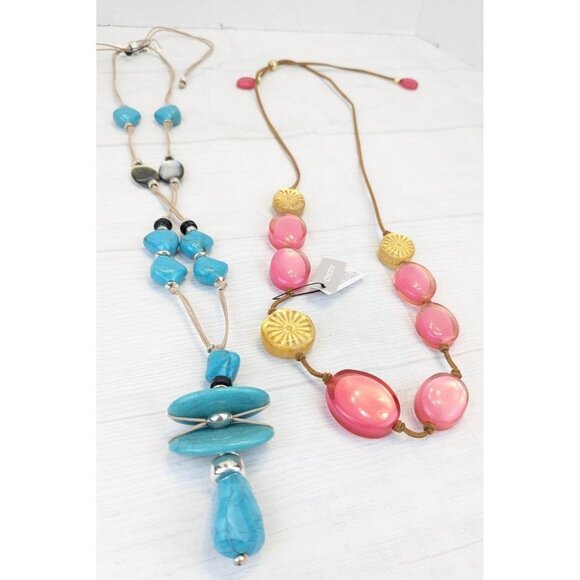 Chico's Accessories - Chico's NWT Jewelry Necklace Accessories BUNDLE Pink Blue